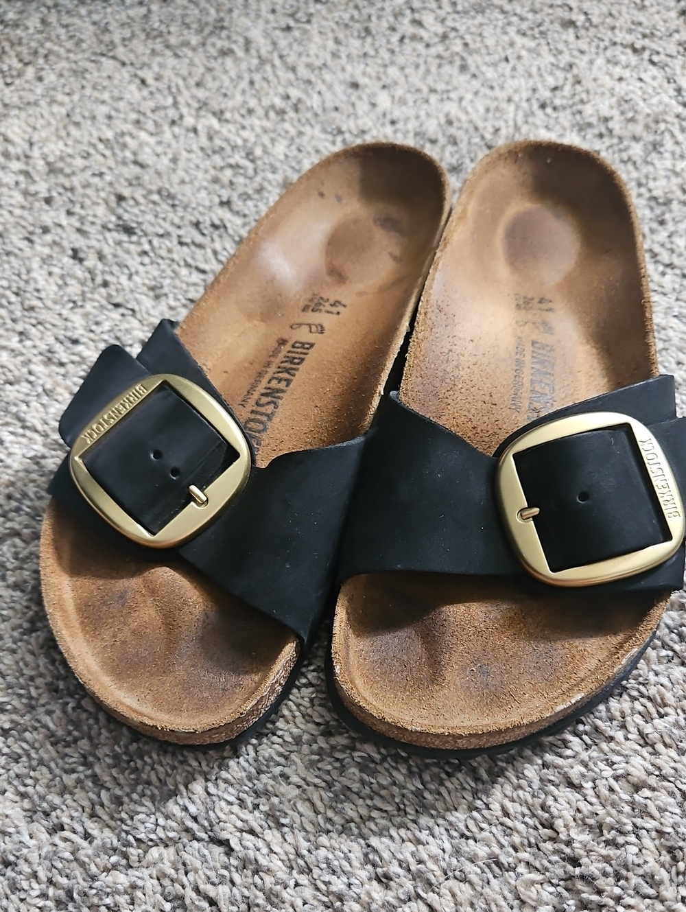 Birkenstock Women's Black Madrid Big Buckle Sandals
